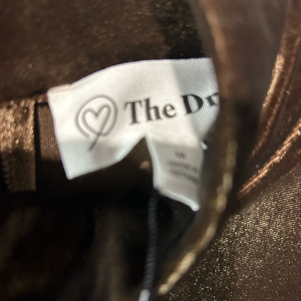 Elegant Brown Velvet Dress by The Drop NWT - Picture 3 of 6